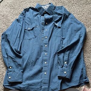 Panhandle Blue Button-Up Shirt